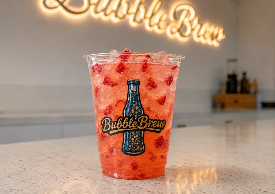 Cold BubbleBrew soda creation